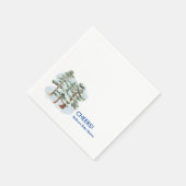 応援冬のベビーは外の寒さ スタンダードカクテルナプキン (角)