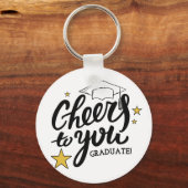 応援卒業グラフィック最高のス卒業パーティー キーホルダー (正面)