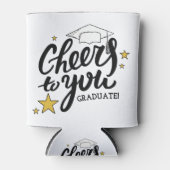 応援卒業グラフィック最高のス卒業パーティー 缶クーラー (正面)