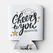 応援卒業グラフィック最高のス卒業パーティー 缶クーラー (裏面)