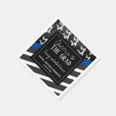 応援卒業警察官 スタンダードカクテルナプキン (角)