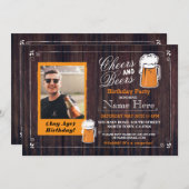 応援及びビール誕生会ビール写真の招待21 招待状 (正面/裏面)