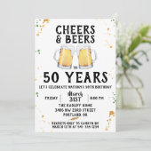 応援及びビール誕生日のパーティの招待状 招待状 (スタンド正面)