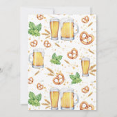 応援及びビール誕生日のパーティの招待状 招待状 (裏面)