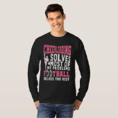 応援団は私の問題を解決する 応援団 アメリカンフットボール Tシャツ (正面フル)