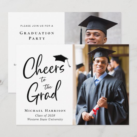 応援大学院写真修了会 招待状 (正面/裏面)