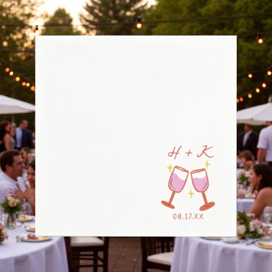 応援婚約パーティ結婚ズカクテル スタンダードカクテルナプキン