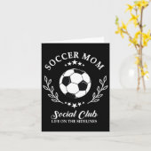 応援席の社交クラブ サッカー・ママの試合日コーデ カード (黄色い花)