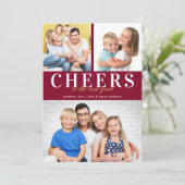 応援年末年始の赤と金ゴールドタイポグラフィ3枚 シーズンカード (スタンド正面)