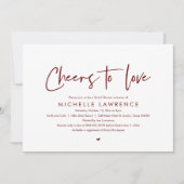 応援愛モダンカジュアルブライダルシャワー 招待状 (正面)