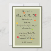 応援招待状 招待状 (裏面)