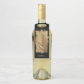 応援文字ゴールドフォイルオンブラック ボトルネックタグ (ボトル)