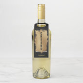 応援文字ゴールドフォイルオンブラック ボトルネックタグ (ボトル)