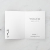 応援新年シャンパンボトル挨拶 カード (内部)