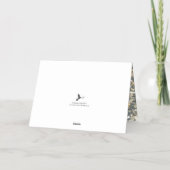 応援新年！トレンディータイポグラフィ写真 箔シーズンカード (裏面)