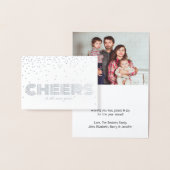 応援新年!トレンディー紙吹雪写真 箔カード (ディスプレー)