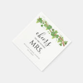 応援未来のミセス・ワイナリーブライダルシャワー スタンダードカクテルナプキン (角)