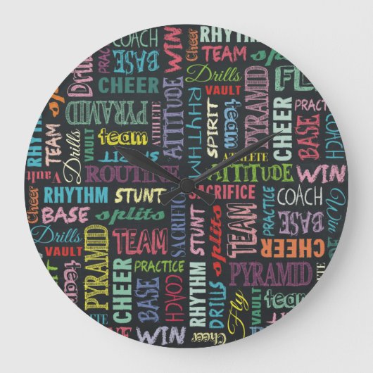 応援条項 ラージ壁時計 (正面)