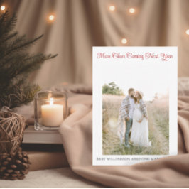 応援来の来年の妊娠の発表 サンキューカード