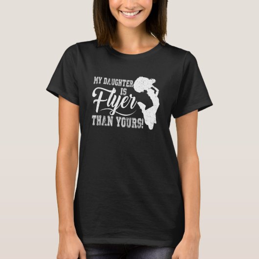 応援母チアリーダーパパ娘はチラシTh Tシャツ (正面)