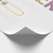 応援母ママ両親ギフトチアリーティングコーチ ラッピングペーパー (角)