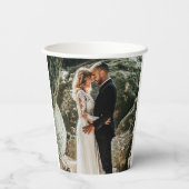 応援水彩ピンクシャンパン記念日 紙コップ (裏面)