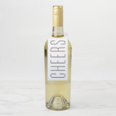 応援海ブルーウォーター色の目的地の結婚式 ボトルネックタグ (ボトル)