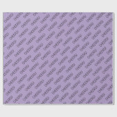 応援淡い色のパープルラッピング紙 ラッピングペーパー (フラット)