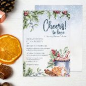 応援熱いココア冬の結婚式を愛する 招待状