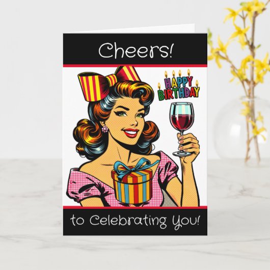 応援祝から |誕生日 カード (黄色い花)