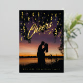 応援紙吹雪から年末年始の写真 箔シーズンカード (立ち正面)