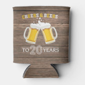 応援素朴とビールから20年クーラーボックス 缶クーラー (正面)