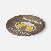 応援素朴とビールから21年紙プレート ペーパープレート (アングル)