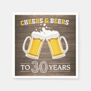 応援素朴とビールから30年ナプキンス スタンダードカクテルナプキン