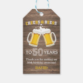 応援素朴とビールから50年ギフトラベル ギフトタグ (正面)