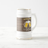 応援素朴とビールから50年 ビールジョッキ (正面右)