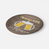 応援素朴とビールから70年間の紙プレート ペーパープレート (アングル)