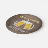 応援素朴とビールから80年間の紙プレート ペーパープレート (アングル)