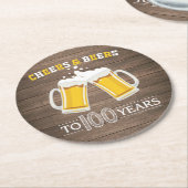 応援素朴とビールの100年 ラウンドペーパーコースター (アングル)