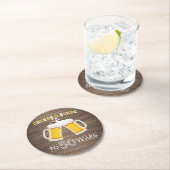 応援素朴とビールの50年 ラウンドペーパーコースター (インサイチュ)