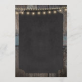 応援素朴とビールをテーマにした5x7ディナーメニュー メニュー (裏面)