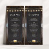 応援素朴とビール4x9ディナーメニュー メニュー