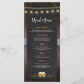 応援素朴とビール4x9 Drinkメニュー メニュー (正面)