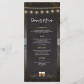 応援素朴ウイスキーのショットをテーマにしたディナーメニュー メニュー (正面)