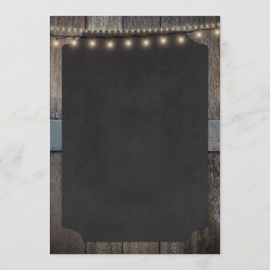 応援素朴ウイスキーのショットをテーマにした5x7ディナーメニュー メニュー (裏面)