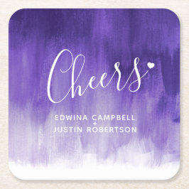 応援紫外モダン線洗面紙コースター スクエアペーパーコースター