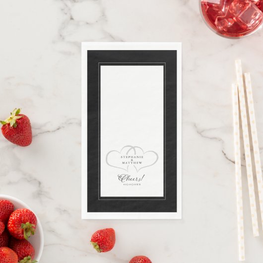 応援結婚の書道の白黒ディナー (インサイチュ)