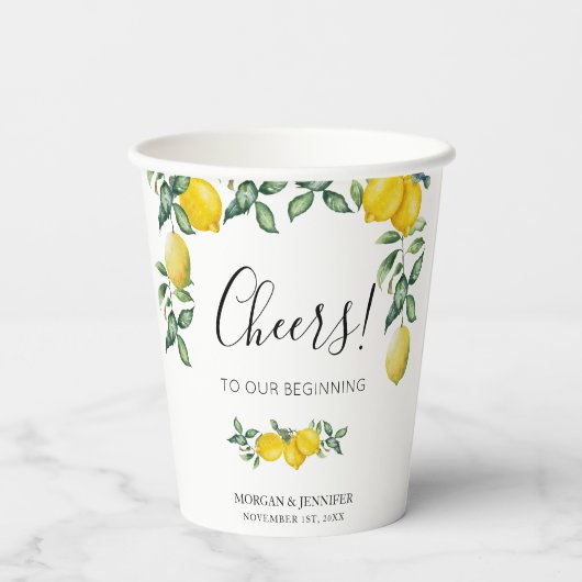 応援結婚ズレモン食器店 紙コップ (裏面)