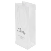 応援結婚ズDATEカップル名ミニマルモダンリスト ワインギフトバッグ (裏面アングル)