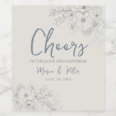 応援結婚ワインラベル ワインラベル (シングルラベル)